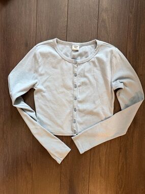 Sunday Best French blue long sleeve top XS